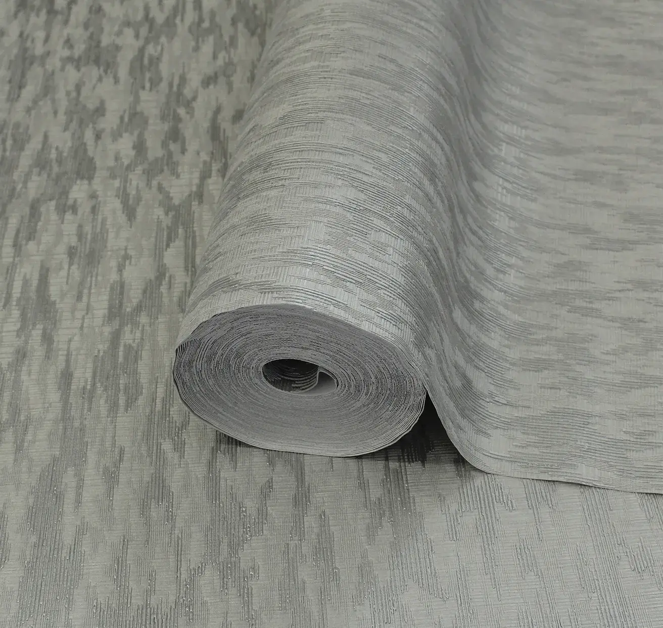 Gray Embossed Wallpaper – Understated Shimmer (24108-3)
